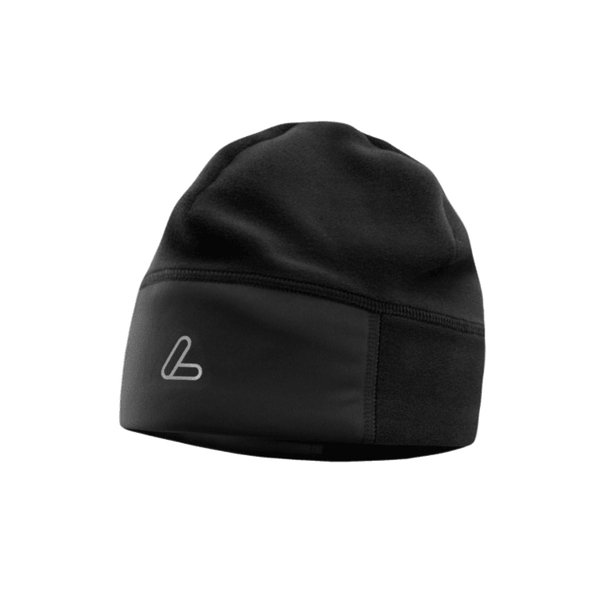 L&ouml;ffler Ski Hat Fleece Windstopper Black hiihtopipo