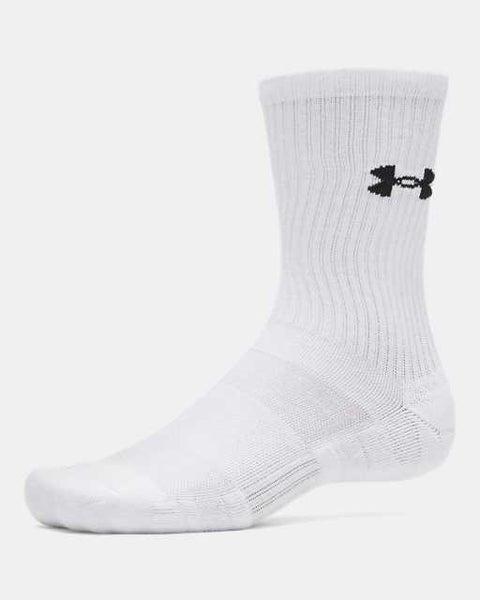Under Armour Performance Cotton 3pack Crew Sukat - Valkoinen