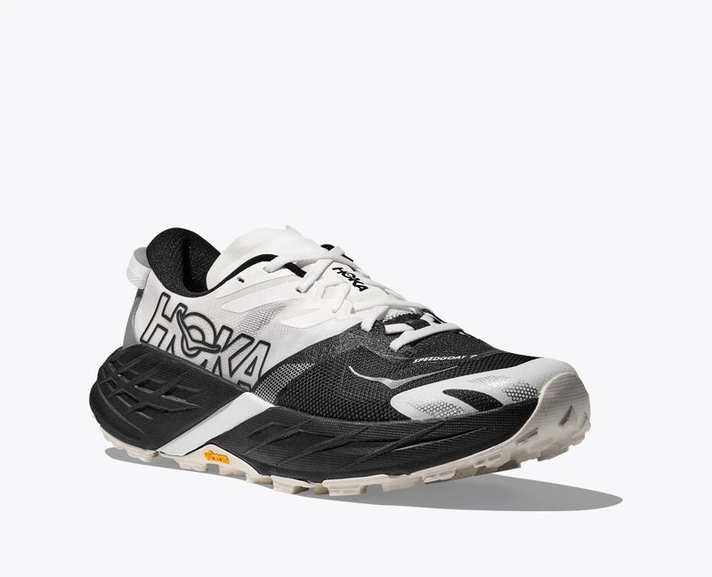 Hoka Speedgoat 7 Wide Naisten Polkujuoksukeng&auml;t - Black/White