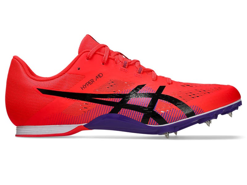 Asics Hyper MD 8 Unisex Piikkarit - Red/Black